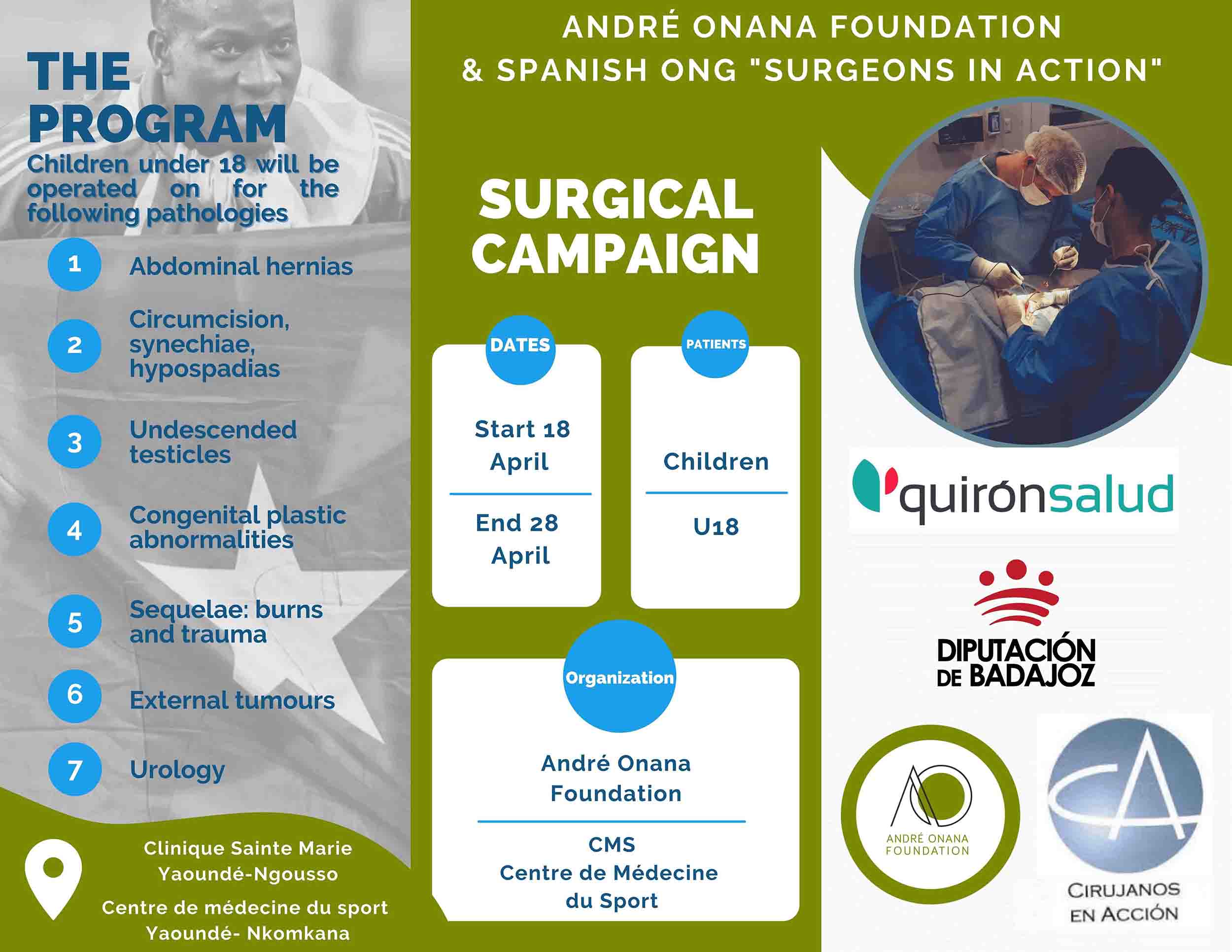 André Onana Foundation Y La ONG Española Cirujanos En Acción Llegan A Un Acuerdo De Colaboración